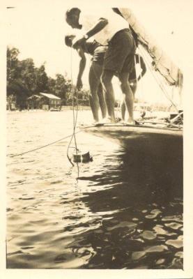 SHARKEY COLLECTION - MAN DIVING IN THE RIVER