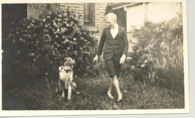 SHARKEY COLLECTION - BRUCE SHARKEY AND DOG