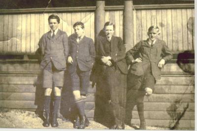 SHARKEY COLLECTION - GROUP OF FOUR SCHOOLBOYS