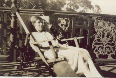 SHARKEY COLLECTION - WOMAN IN DECKCHAIR