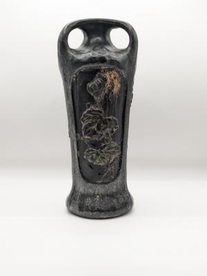 VASE: BLACK EARTHENWARE