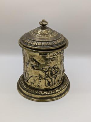 BRASS TOBACCO JAR