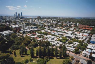 PHOTOGRAPH: AERIAL PHOTOGRAPH OF MUELLER PARK, SUBIACO ROAD AND COGHLAN ROAD