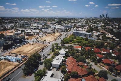 PHOTOGRAPH: AERIAL PHOTOGRAPH OF JOLIMONT PARK AND HAY STREET