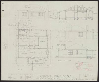 PLAN: 'WORKERS HOMES BOARD, BRICK HOUSE', LUTH AVENUE, DAGLISH, 1946