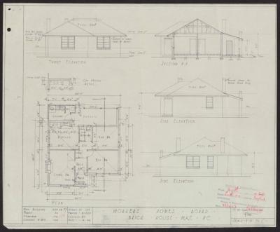 PLAN: 'WORKERS HOMES BOARD BRICK HOUSE, W.H.T. 8C', FOR LOT 420 LUTH AVE, DAGLISH 1947