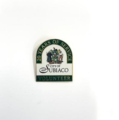 BADGE: CITY OF SUBIACO VOLUNTEER, 20 YEARS OF SERVICE