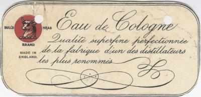 Eau de Cologne label