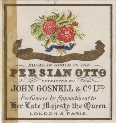 Persian Otto Perfume label