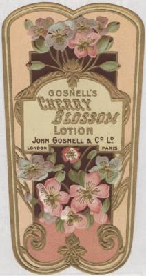 Gosnell's Cherry Blossom Lotion label