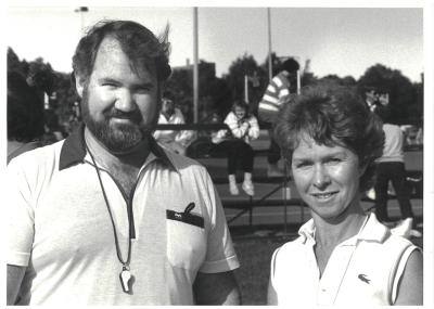 Umpires, Martin Anderson and Wendy Lee