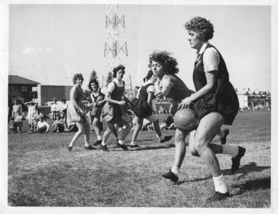 Photograph: Langley Park, Basket Ball Match