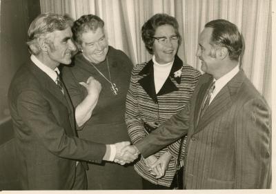 Photograph: Officials, Black and White, Maude Matthews and Unknowns