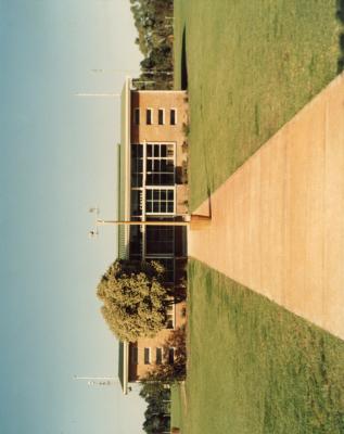 Photograph: Matthews Netball Centre, Building, Coloured