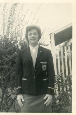 Photograph: Judy Milne, State Team, Dress Uniform, Portrait