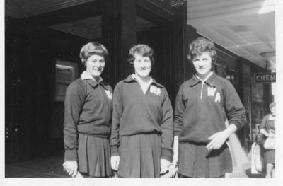 Photograh: Three Western Australian State Players Outside Shops