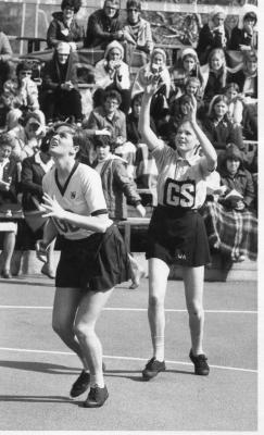 Photograph: Ricky Pyatt, State Schoolgirls, Action Shot