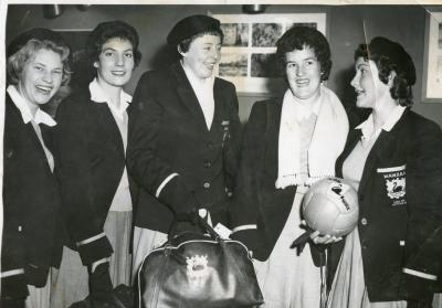 Photograph: 1958 All Australia Tournament Official Function, 5 Players