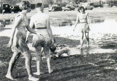 Photograph: 4 Players in the Mud of Langley Park