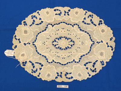MACHINE EMBROIDERY, WHITE WORK, MAT