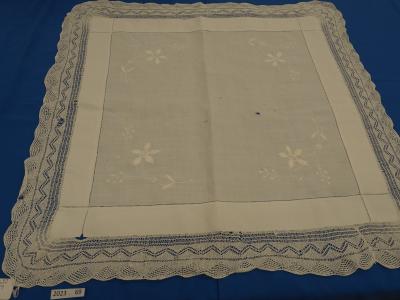 LACE, KNITTED, GENERAL EMBROIDERY, TEA CLOTH
