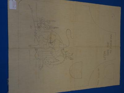 STAMPED LINEN, APRON, CHILD