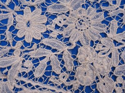 LACE, BOBBIN, BRUSSELS, COLLAR