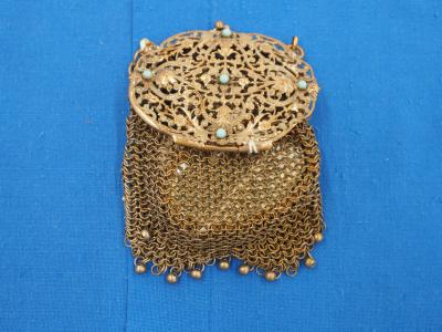 Metal chatelaine bag