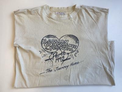 T-shirt Lesbian Conference and Festival Perth 1993