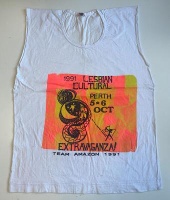 Sleeveless T-shirt- 1991 Lesbian Cultural Extravaganza