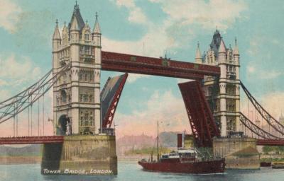 POSTCARD: LONDON LANDMARKS - TOWER BRIDGE