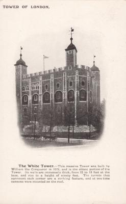 POSTCARD: TOWER OF LONDON SERIES - THE WHITE TOWER