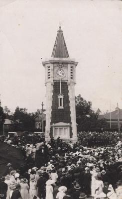 POSTCARD: SUBIACO FALLEN SOLDIERS MEMORIAL - UNVEILING DAY 1923