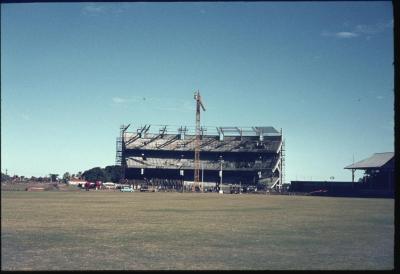 PHOTOGRAPH: SUBIACO OVAL GRANDSTAND UNDER CONSTRUCTION