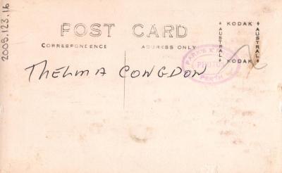 PHOTOGRAPH: THELMA CONGDON, THELMA GREEN BEQUEST