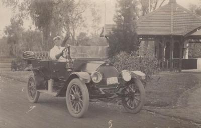 PHOTOGRAPH: MAN DRIVING CAR, THELMA GREEN BEQUEST