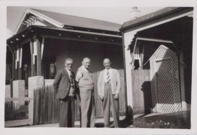 PHOTOGRAPH: MR CROYTON, BERT CONGDON, MR NUNN, THELMA GREEN BEQUEST