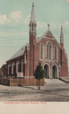 POSTCARD: SUBIACO CONGREGATIONAL CHURCH