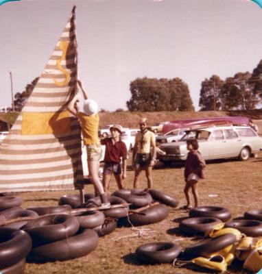 PHOTOGRAPH: FIRST SHENTON PARK SCOUT TROOP DALWALLLINU CAMP 1978