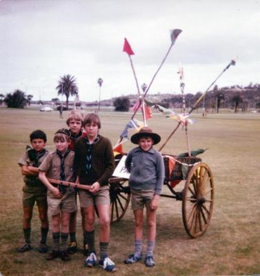 PHOTOGRAPH: FIRST SHENTON PARK SCOUT TROOP SCOUT WEEK PARADE 1978