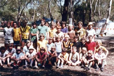 PHOTOGRAPH: FIRST SHENTON PARK SCOUT TROOP - PELICAN POINT 1979