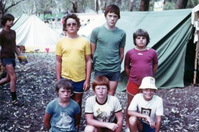 PHOTOGRAPH: FIRST SHENTON PARK SCOUT TROOP - JAMBOREE PERRY LAKES: 1979-1980