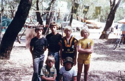 PHOTOGRAPH: FIRST SHENTON PARK SCOUT TROOP - JAMBOREE PERRY LAKES: 1979-1980