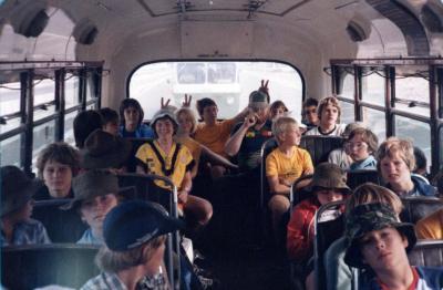 PHOTOGRAPH: FIRST SHENTON PARK SCOUT TROOP - JAMBOREE PERRY LAKES: 1979-1980