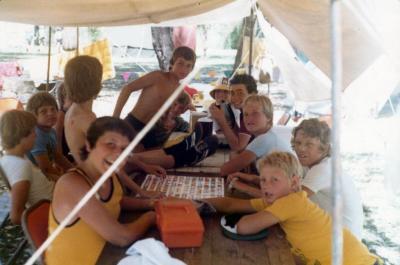 PHOTOGRAPH: FIRST SHENTON PARK SCOUT TROOP - JAMBOREE PERRY LAKES: 1979-1980