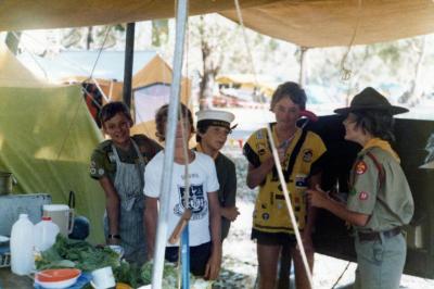 PHOTOGRAPH: FIRST SHENTON PARK SCOUT TROOP - JAMBOREE PERRY LAKES: 1979-1980