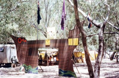 PHOTOGRAPH: FIRST SHENTON PARK SCOUT TROOP - JAMBOREE PERRY LAKES: 1979-1980