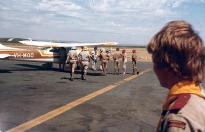 PHOTOGRAPH: FIRST SHENTON PARK SCOUT TROOP - JAMBOREE PERRY LAKES: 1979-1980