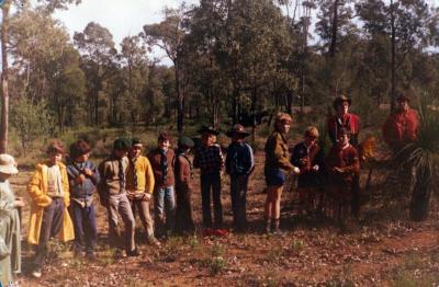 PHOTOGRAPH: FIRST SHENTON PARK SCOUT TROOP- CAMP OUT 80