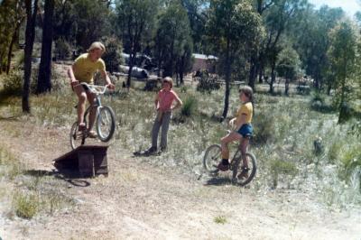 PHOTOGRAPH: FIRST SHENTON PARK SCOUT TROOP - BIKE SCRAMBLE CAMP 1980